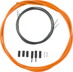 Shimano Road Optislick Derailleur Cable and Housing Set, Orange MPN: Y60198050 UPC: 689228700611 Derailleur Cable & Housing Set Optislick Derailleur Cable and Housing sets