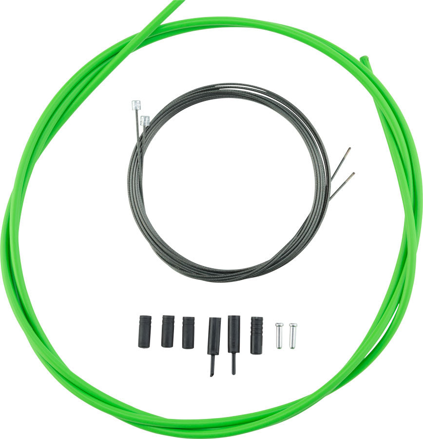 Shimano Road Optislick Derailleur Cable and Housing Set, Green MPN: Y60198060 UPC: 689228700628 Derailleur Cable & Housing Set Optislick Derailleur Cable and Housing sets