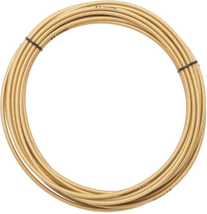 Jagwire 4.5mm Sport Derailleur Housing w/ Slick-Lube Liner 10M Roll, Gold Medal