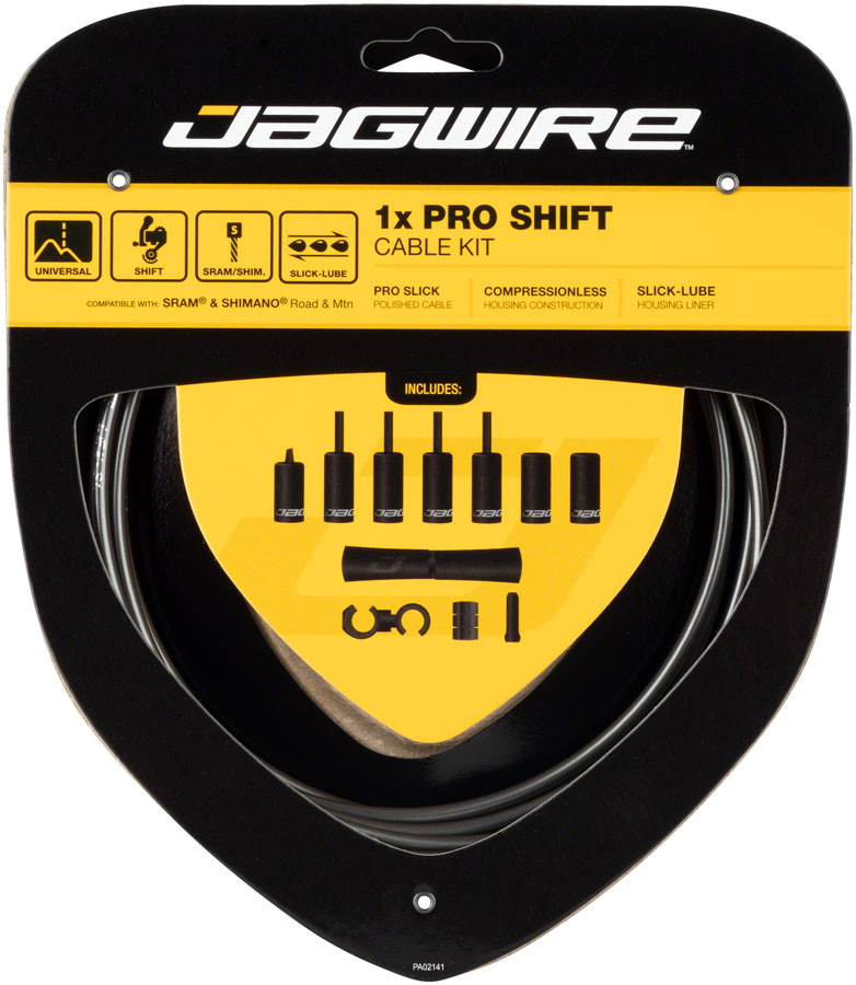 Jagwire 1x Pro Shift Kit Road/Mountain SRAM/Shimano, Ice Gray