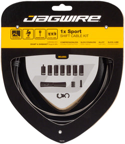 Jagwire 1x Sport Shift Cable Kit SRAM/Shimano, Black MPN: UCK350 Derailleur Cable & Housing Set 1x Sport Shift Cable Kit