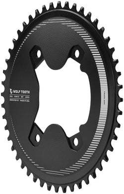 Wolf Tooth Aero 110 Asymmetric BCD Chainring - 48t, 110 Asymmetric BCD, 4-Bolt, Drop-Stop ST, For Shimano GRX 800 - Chainring - 110 Asymmetrical BCD Aero Chainrings for 12-Speed Shimano GRX 800 Series