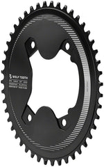 Wolf Tooth Elliptical Aero 110 Asymmetric BCD Chainring - 46t, 110 Asymmetric BCD, 4-Bolt, Drop-Stop ST, For Shimano GRX - Chainring - Elliptical 110 Asymmetrical BCD Aero Chainrings for 12-Speed Shimano GRX 800 Series