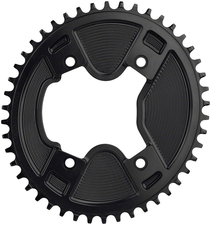 Wolf Tooth Elliptical Aero 110 Asymmetric BCD Chainring - 46t, 110 Asymmetric BCD, 4-Bolt, Drop-Stop ST, For Shimano GRX MPN: 110GR4-V-S-00F-46A UPC: 810006809190 Chainring Elliptical 110 Asymmetrical BCD Aero Chainrings for 12-Speed Shimano GRX 800 Series