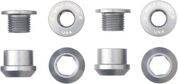 Wolf Tooth 1x Chainring Bolt Set - 6mm, Dual Hex Fittings, Set/4, Raw Silver MPN: 4CBCN06RSIL UPC: 810006809534 Chainring Bolt 1x Chainring Bolt Sets