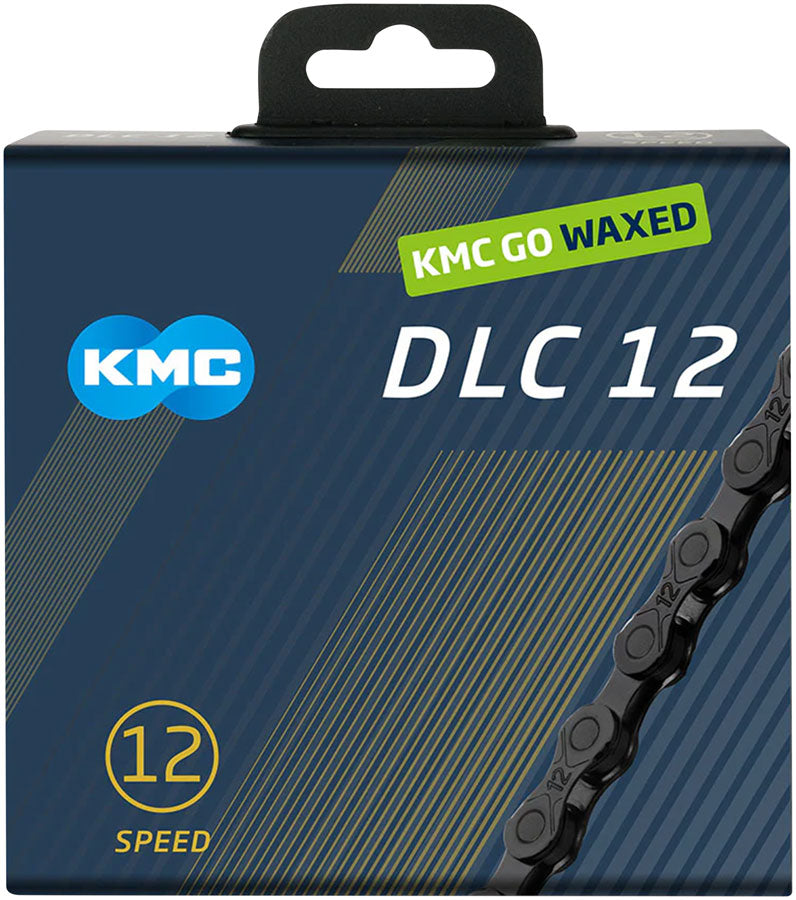 KMC DLC 12 Waxed Chain - 12-Speed, 126 Links, Black - Chains - KMC Wax DLC 12 Chain