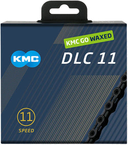 KMC DLC 11 Waxed Chain - 11-Speed, 118 Links, Black - Chains - KMC Wax DLC 11 Chain