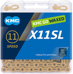 KMC X11SL Waxed Chain - 11-Speed, 118 Links, Ti Gold - Chains - KMC Wax X11SL Chain