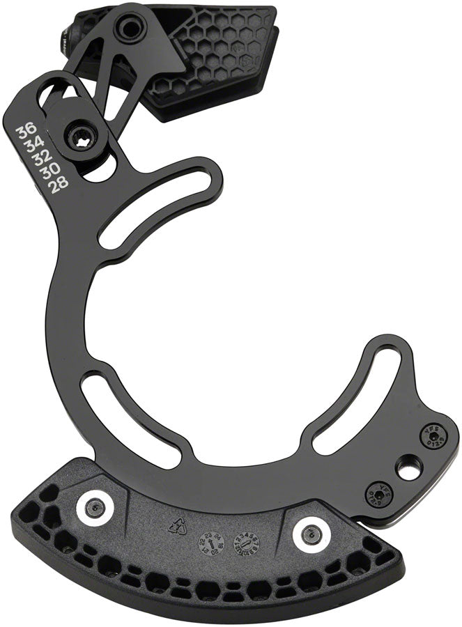 e*thirteen Vario Enduro Chainguide - 28-36t, Black - Chain Retention System - Vario Enduro Chainguide