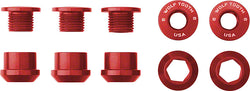 Wolf Tooth 1x Chainring Bolt Set - 6mm, Dual Hex Fittings, Set/5, Red MPN: 5CBCN06RED UPC: 812719020459 Chainring Bolt 1x Chainring Bolt Sets