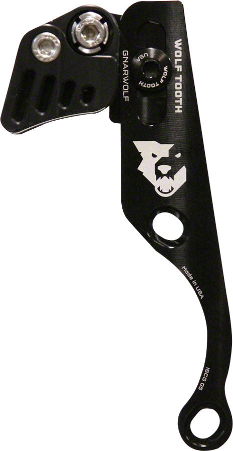 Wolf Tooth Gnarwolf Chainguide ISCG05 Mount, Black, Rev 1 - Chain Retention System - Gnarwolf Chainguide