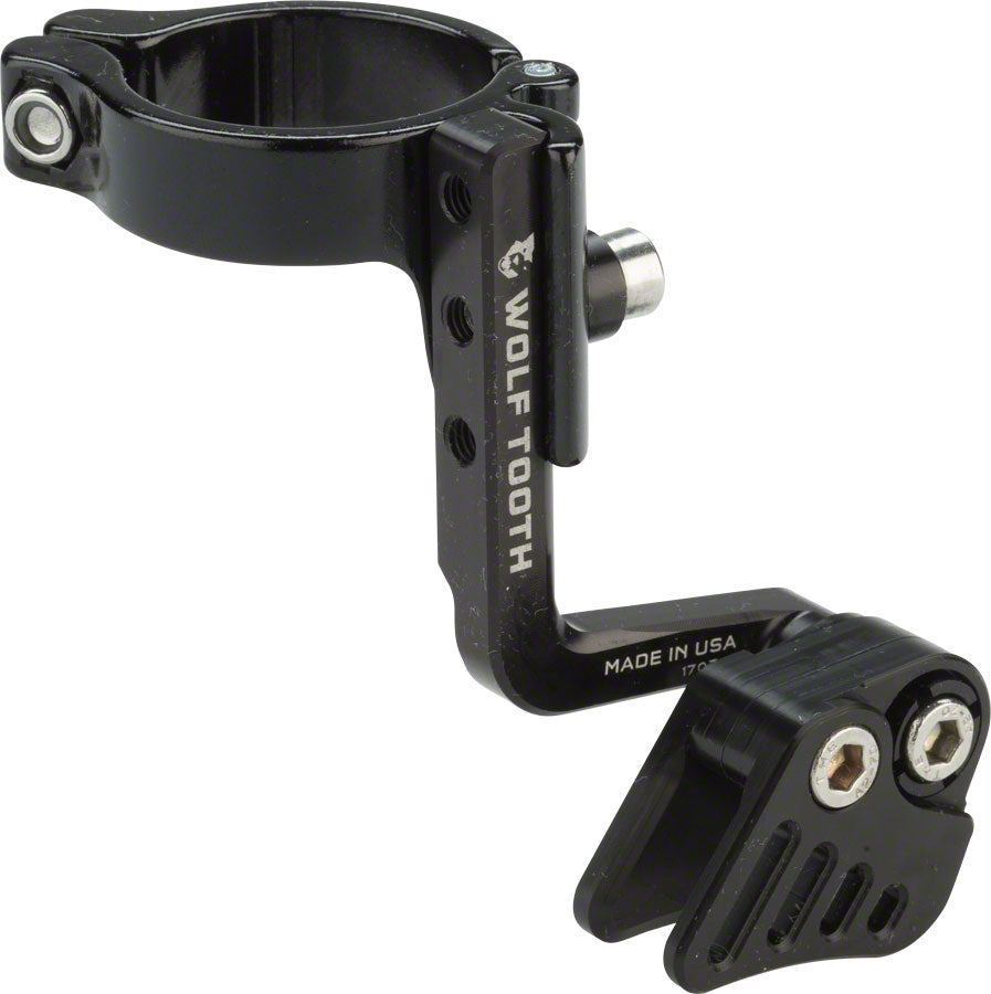 Wolf Tooth Gnarwolf Chainguide Seat Tube Clamp, 34.9mm, Black, Rev 1 MPN: GNARWOLF-ST-34.9 UPC: 812719026062 Chain Retention System Part Gnarwolf Chainguide