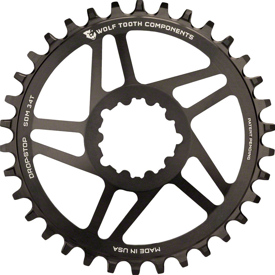 Wolf Tooth Direct Mount Chainring - 26t, SRAM Direct Mount, Drop-Stop A, For SRAM 3-Bolt Cranksets, 6mm Offset, Black MPN: ASM5-SDM26 UPC: 812719020688 Direct Mount Chainrings SRAM 3-Bolt Direct Mount Chainrings