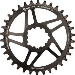 Wolf Tooth Direct Mount Chainring - 28t, SRAM Direct Mount, Drop-Stop A, For SRAM 3-Bolt Cranksets, 6mm Offset, Black MPN: ASM5-SDM28 UPC: 812719020695 Direct Mount Chainrings SRAM 3-Bolt Direct Mount Chainrings