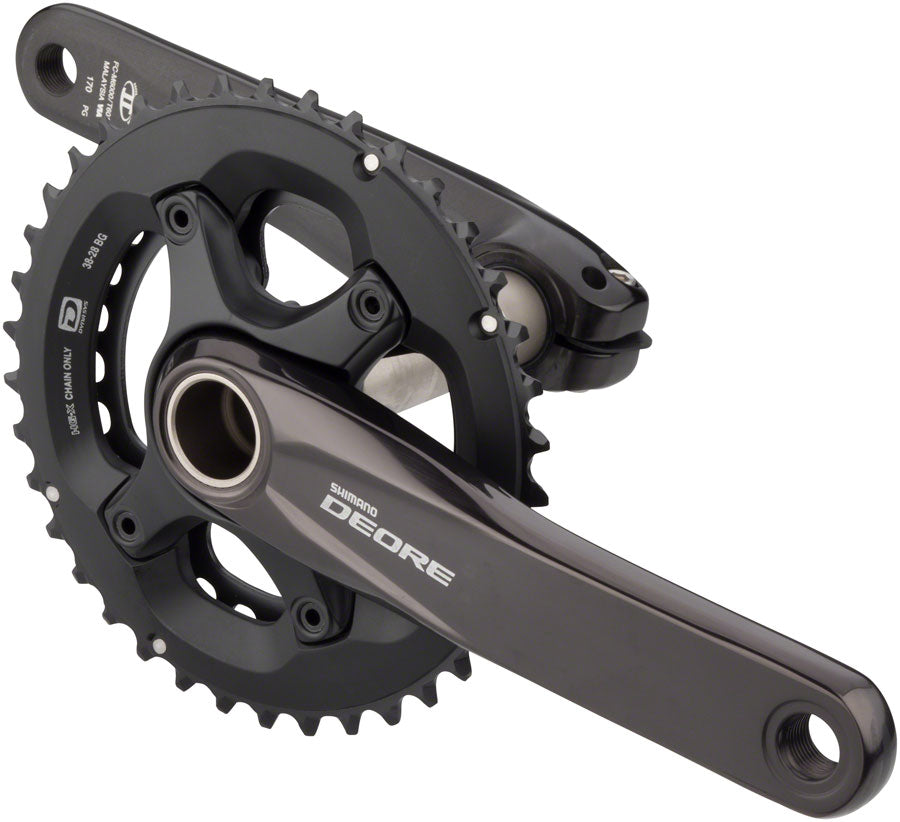 Shimano FC-M6000-2 Crankset - 170mm, 10-Speed, 38/28t, 96/64 BCD, Hollowtech II Spindle Interface, Black MPN: EFCM6000CX88X UPC: 689228400825 Crankset Deore FC-M6000 Crankset