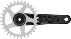 RaceFace Turbine Crankset - 175mm, Direct Mount, 136mm Spindle with CINCH Interface, 7050 Aluminum, Black - Crankset - Turbine CINCH Crankset