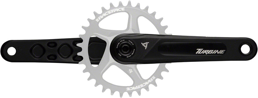 RaceFace Turbine Crankset - 170mm, Direct Mount, 143mm Spindle with CINCH Interface, 7050 Aluminum, Black MPN: CK22TUR143ARM170BLK UPC: 821973416847 Crankset Turbine CINCH Crankset