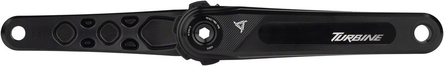 RaceFace Turbine Crankset - 165mm, Direct Mount, 143mm Spindle with CINCH Interface, 7050 Aluminum, Black