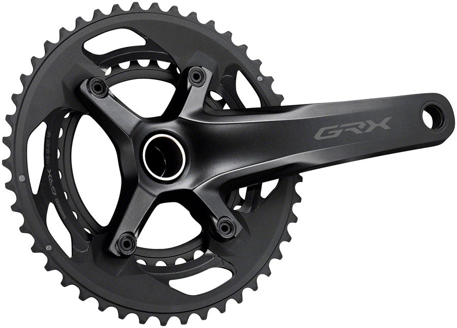パーツ Shimano GRX FC-RX600 46-30t 165mm 10s Shimano GRX FC-RX600-10 Crankset - 165mm, 10-Speed, 46/30t, 110/80