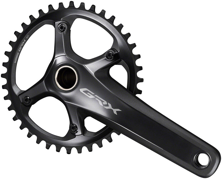 Shimano GRX FC-RX810-1 Crankset - 172.5mm, 11-Speed, 42t, 110 BCD, Hollowtech II Spindle Interface, Black - Crankset - GRX FC-RX810 Crankset