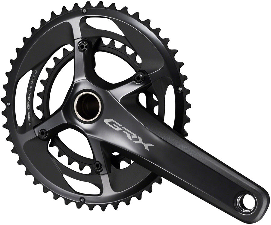 Shimano GRX FC-RX810-2 Crankset - 172.5mm, 11-Speed, 48/31t, 110/80 BCD, Hollowtech II Spindle Interface, Black - Crankset - GRX FC-RX810 Crankset