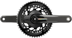 SRAM Force AXS Power Meter Crankset - 175mm, 2x 12-Speed, 48/35t, Direct Mount, DUB Spindle Interface, Iridescent Gray, MPN: 00.3018.333.004 UPC: 710845891618 Crankset Force AXS Power Meter Crankset D2