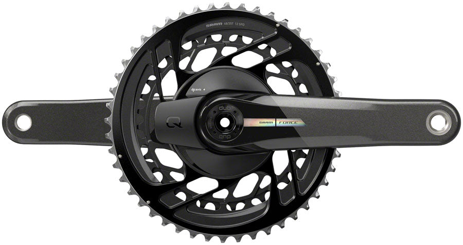 SRAM Force AXS Power Meter Crankset - 165mm, 2x 12-Speed, 48/35t, Direct Mount, DUB Spindle Interface, Iridescent Gray,