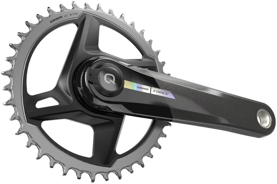 SRAM Force 1 AXS Wide Power Meter Crankset - 170mm, 12-Speed, 40t, Direct Mount, DUB Spindle Interface, Iridescent Gray, MPN: 00.3018.361.002 UPC: 710845886690 Crankset Force 1 AXS Wide Power Meter Crankset D2