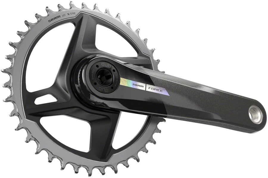 SRAM Force 1 Crankset - 172.5mm, 12-Speed, 40t, Direct Mount, DUB Spindle Interface, Iridescent Gray, D2 - Crankset - Force 1 Crankset D2