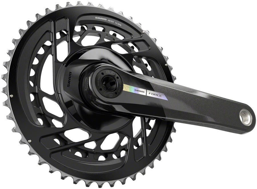 SRAM Force Crankset - 172.5mm, 2x 12-Speed, 48/35t, Direct Mount, DUB Spindle Interface, Iridescent Gray, D2 - Crankset - Force Crankset D2