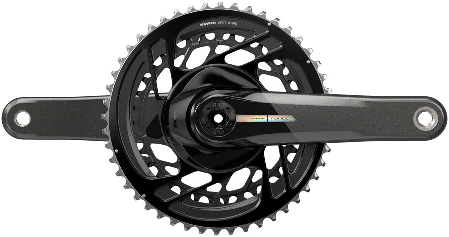 SRAM Force Crankset - 165mm, 2x 12-Speed, 48/35t, Direct Mount, DUB Spindle Interface, Iridescent Gray, D2