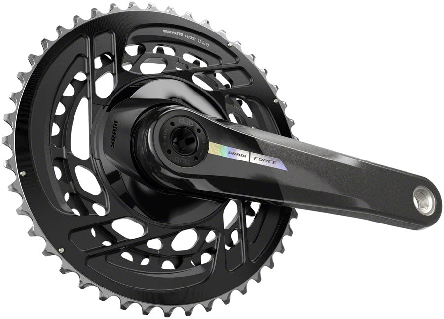 SRAM Force Crankset - 167.5mm, 2x 12-Speed, 46/33t, Direct Mount, DUB Spindle Interface, Iridescent Gray, D2 - Crankset - Force Crankset D2