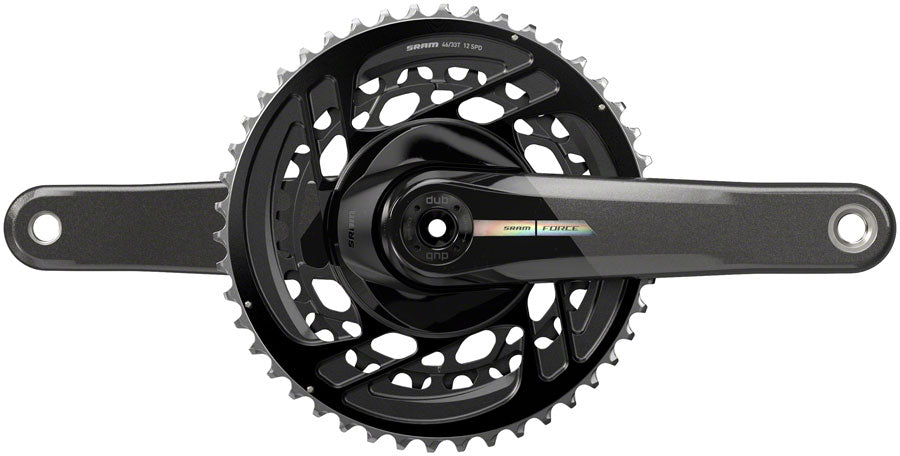 SRAM Force Crankset - 170mm, 2x 12-Speed, 46/33t, Direct Mount, DUB Spindle Interface, Iridescent Gray, D2 MPN: 00.6118.660.008 UPC: 710845892097 Crankset Force Crankset D2