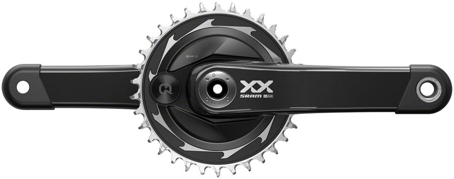 SRAM XX SL Eagle T-Type AXS Power Meter Crankset - 175mm, 12-Speed, 34t Chainring, DM Thread Mount, DUB Spindle MPN: 00.6118.637.000 UPC: 710845891809 Crankset XX SL Eagle T-Type AXS Power Meter (Spider) Crankset