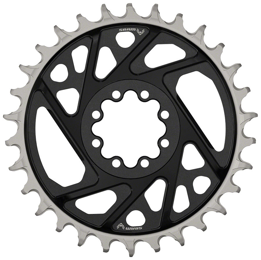 SRAM XX Eagle T-Type Direct Mount Chainring - 32t, 12-Speed, 8-Bolt Direct Mount, 3mm Offset, Aluminum, Black, D1