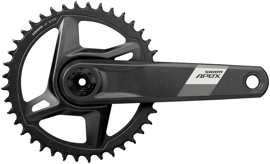 SRAM Apex 1 Wide Crankset - 175mm, 12-Speed, 40t, Direct Mount, DUB Spindle Interface, Black, D1