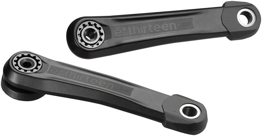 e*thirteen Helix e*spec Crank Arm Set - 160mm, Fazua Ride 60, with Self Extractor, Black - eBike Crankset - Helix E*Spec Crank