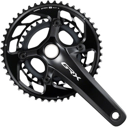 Shimano GRX FC-RX820-2 Crankset - 160mm, 12-Speed, 48/31t, Asymmetric 110/80 BCD, Hollowtech II, Black MPN: IFCRX8202MX81 UPC: 192790765099 Crankset GRX FC-RX820 Crankset