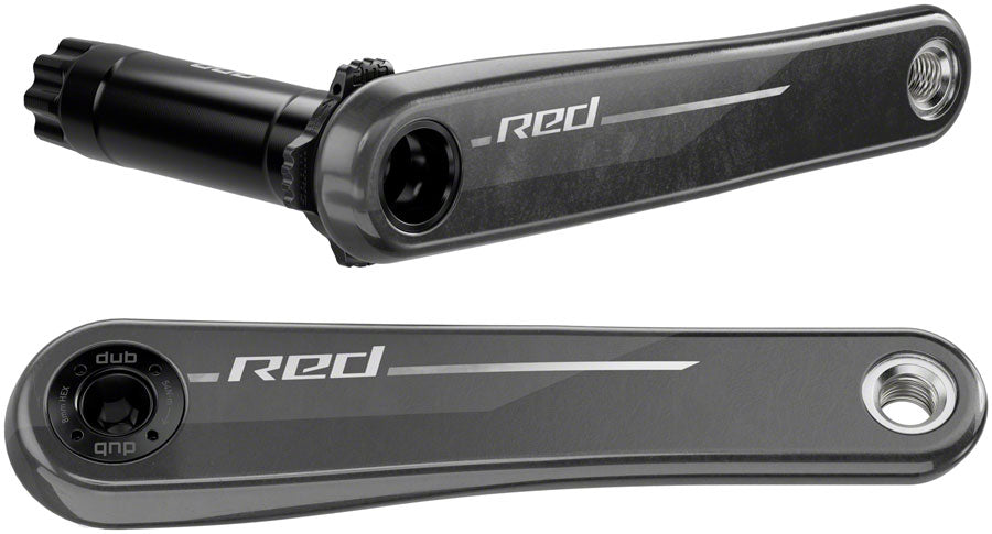 SRAM RED 1x XPLR Wide Crank Arm Assembly - 175mm, 13-Speed, 8-Bolt Direct Mount, DUB Spindle, Natural Carbon, E1 MPN: 00.6118.690.011 UPC: 710845899553 Crankset RED 1x XPLR 13-Speed Wide Crank Arm Assembly E1