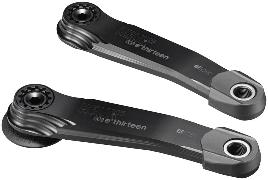 e*thirteen Helix Race Alloy e*spec Crank Arm Set - for Specialized M30 SL1.1, 14mm Offset, 155mm, with Self Extractor,