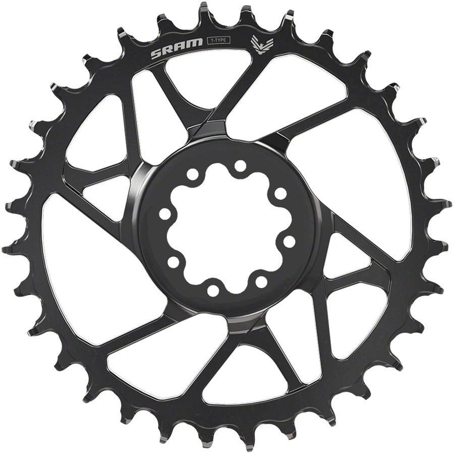 SRAM S1000 Eagle T-Type Direct Mount Chainring - 34t, 12-Speed, 8-Bolt Direct Mount, 3mm Offset, Aluminum, Black