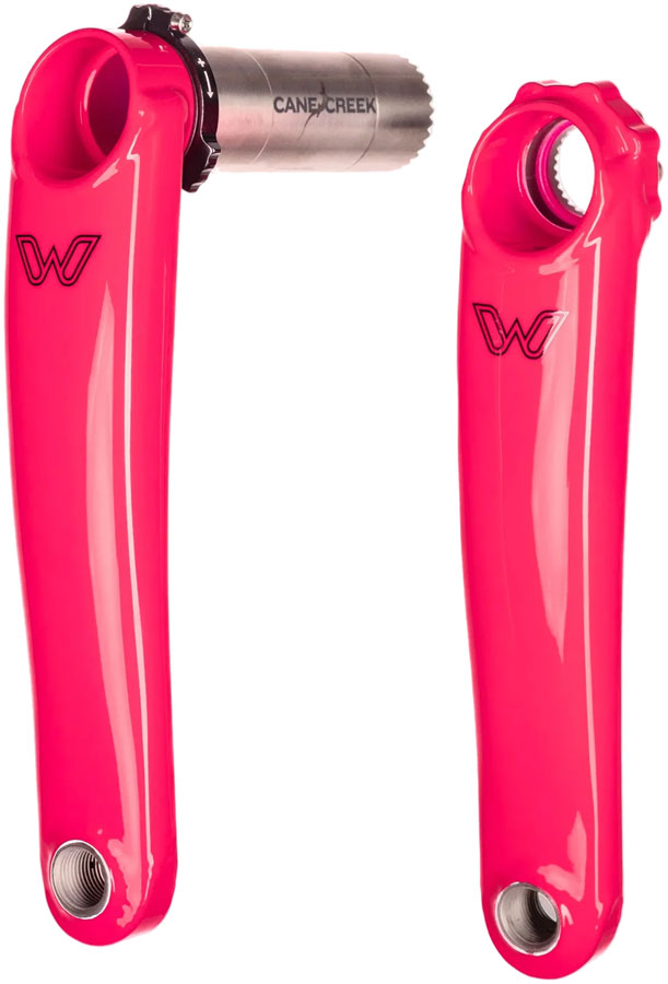 Cane Creek eeWings All-Road Titanium Crankset - 170mm, 8-Bolt Direct Mount, 30mm Spindle, Flamingo Pink - Crankset - eeWings Mountain Titanium Crankset (8-Bolt Chainring Mount)