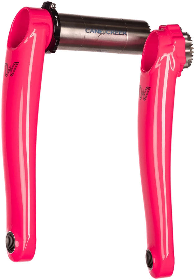Cane Creek eeWings All-Road Titanium Crankset - 165mm, 8-Bolt Direct Mount, 30mm Spindle, Flamingo Pink - Crankset - eeWings Mountain Titanium Crankset (8-Bolt Chainring Mount)