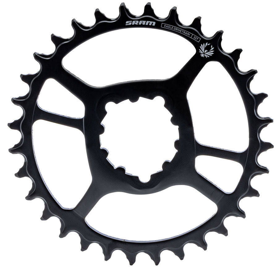SRAM X-Sync 2 Eagle Direct Mount Chainring - 32t, 12-Speed, 3-Bolt Direct Mount, 3mm Offset, Steel, Black MPN: 11.6218.079.004 UPC: 710845929137 Direct Mount Chainrings X-Sync 2 Eagle Steel Direct Mount Chainring