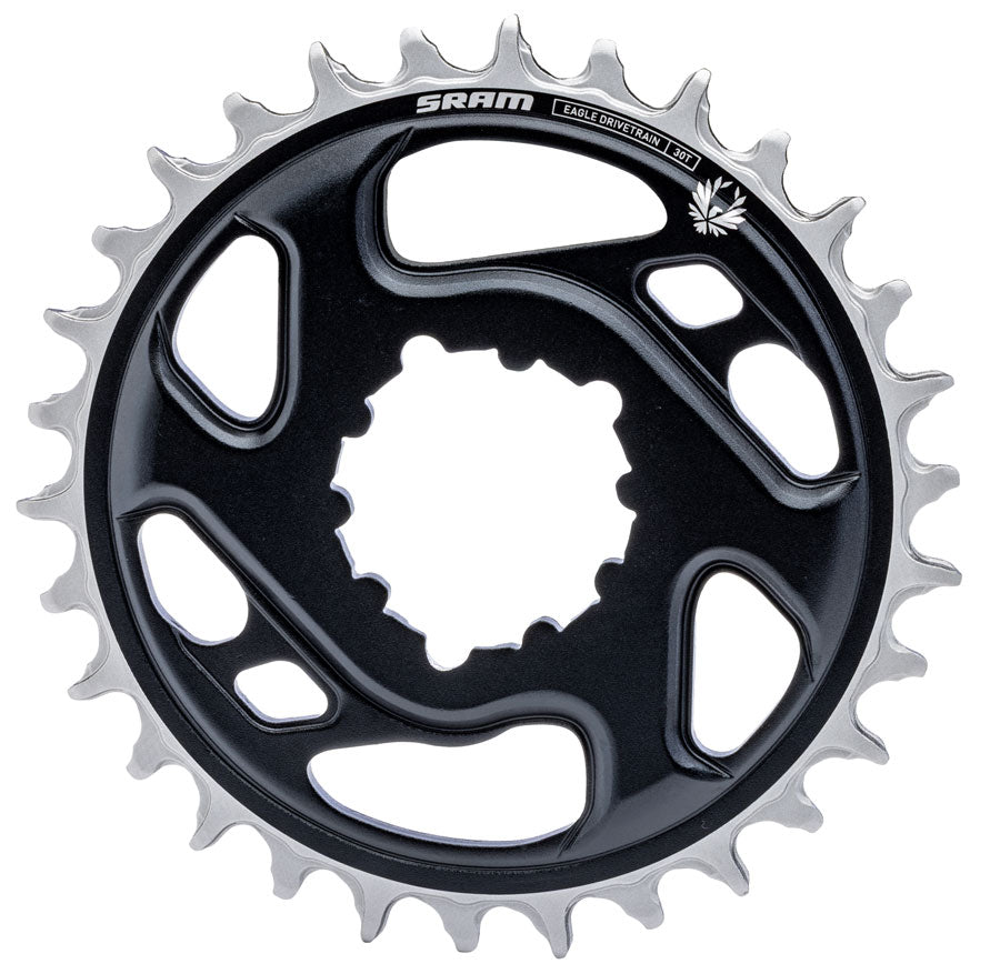 SRAM X-Sync 2 Eagle Direct Mount Chainring - 30t, 12-Speed, 3-Bolt Direct Mount, 3mm Offset, Aluminum, Black MPN: 11.6218.079.006 UPC: 710845929151 Direct Mount Chainrings X-Sync 2 Eagle Aluminum Direct Mount Chainring