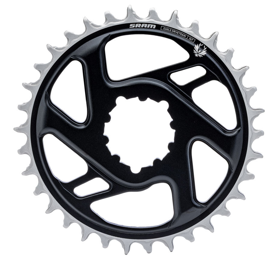 SRAM X-Sync 2 Eagle Direct Mount Chainring - 34t, 12-Speed, 3-Bolt Direct Mount, 3mm Offset, Aluminum, Black MPN: 11.6218.079.008 UPC: 710845929175 Direct Mount Chainrings X-Sync 2 Eagle Aluminum Direct Mount Chainring