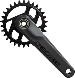 Shimano Deore FC-M6200 Crankset - 165mm, 12-Speed, 30t, 55mm Chainline, Dark Gray/Black MPN: EFCM6200AXA0 UPC: 192790319858 Crankset Deore FC-M6200 Crankset
