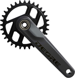 Shimano Deore FC-M6200 Crankset - 165mm, 12-Speed, 32t, 55mm Chainline, Dark Gray/Black MPN: EFCM6200AXA2 UPC: 192790319872 Crankset Deore FC-M6200 Crankset