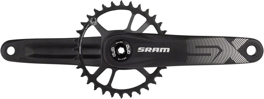 SRAM SX Eagle Crankset - 175mm, 12-Speed, 32t, Direct Mount, DUB Spindle  Interface, Black, A1