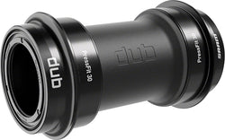 SRAM DUB PressFit30 Bottom Bracket - PF30, 73mm, MTB Boost 55mm Chainline, Black MPN: 00.6418.018.006 UPC: 710845857942 Bottom Brackets DUB Boost 55mm Chainline Non-Threaded Bottom Bracket